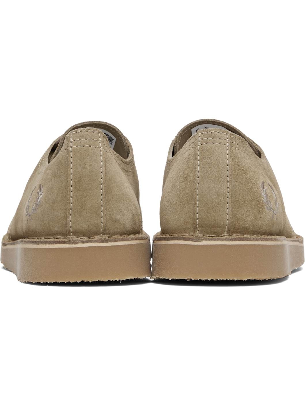 Khaki Linden Suede Derbys - 2