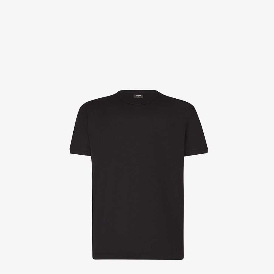 Black jersey T-shirt - 2