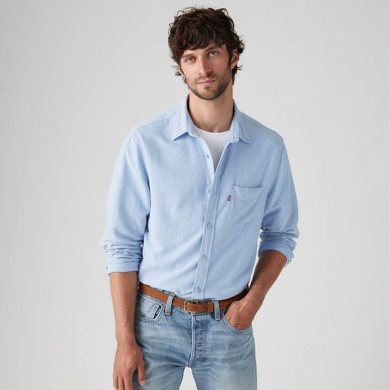 Levi's SUNSET ONE POCKET COTTON LINEN STANDARD FIT SHIRT outlook