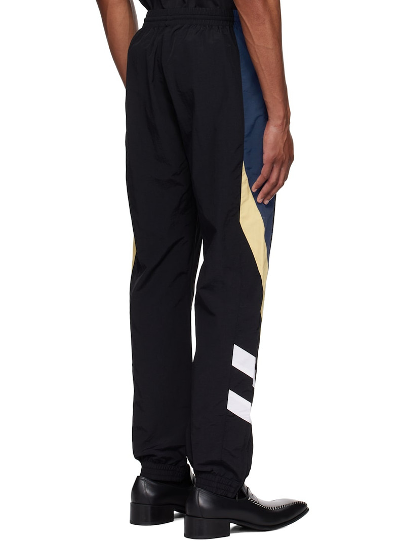 Black & Yellow Paneled Track Pants 3