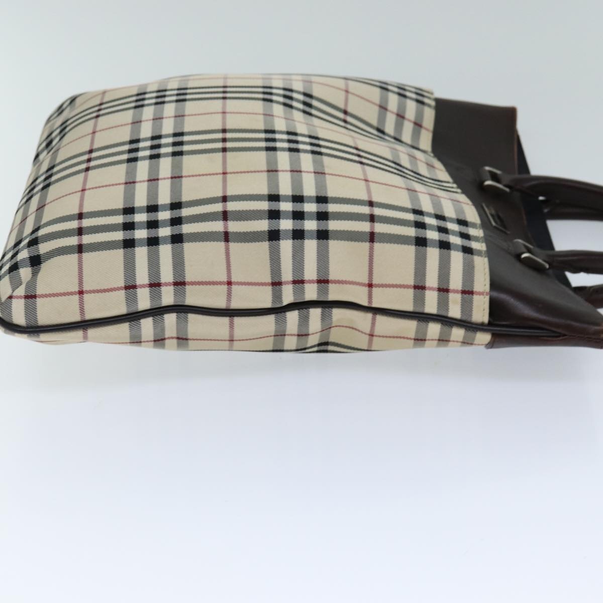 Burberry Nova Check Hand Bag Canvas Beige - 3