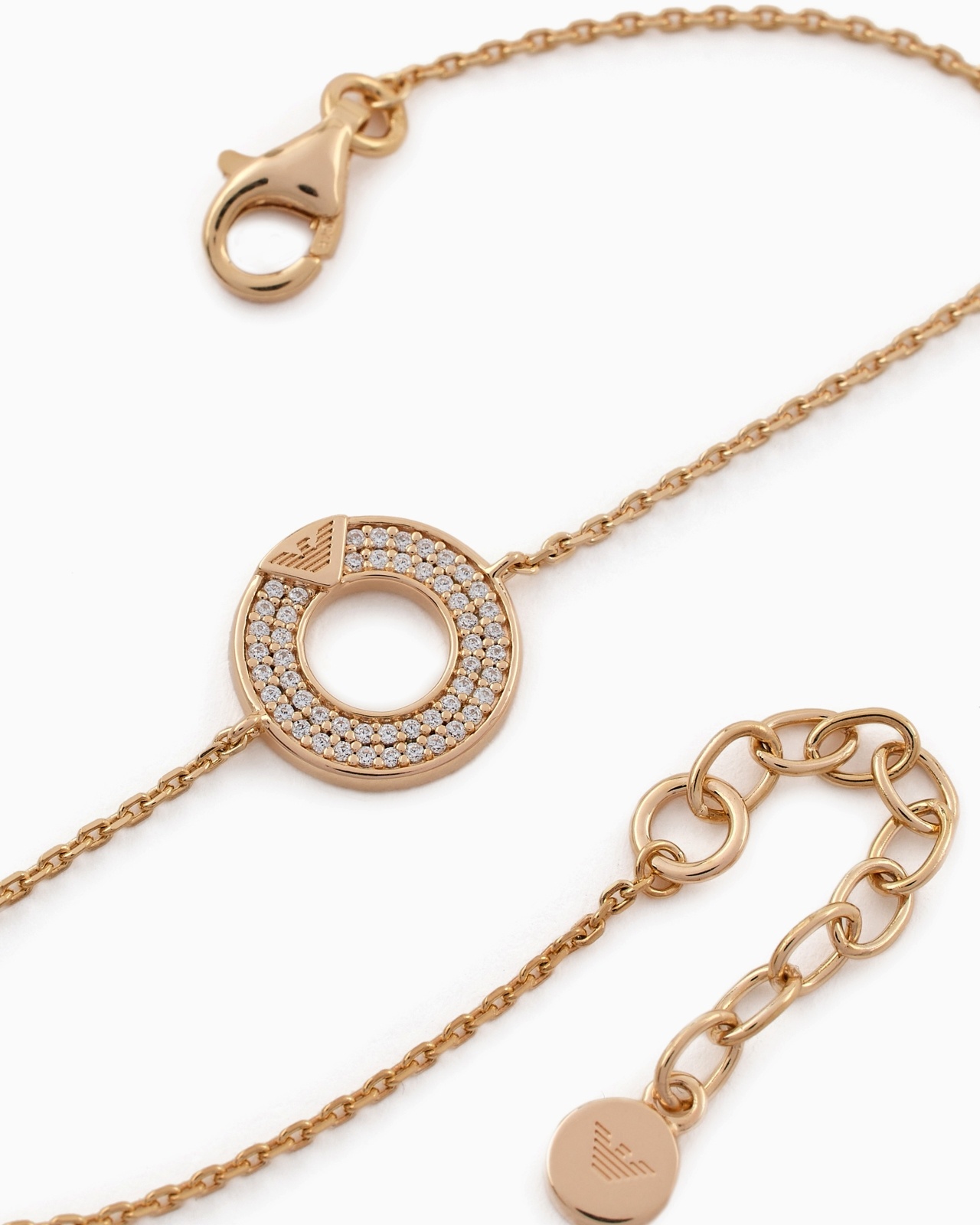 ROSE GOLD-TONE STERLING SILVER COMPONENTS BRACELET - 3
