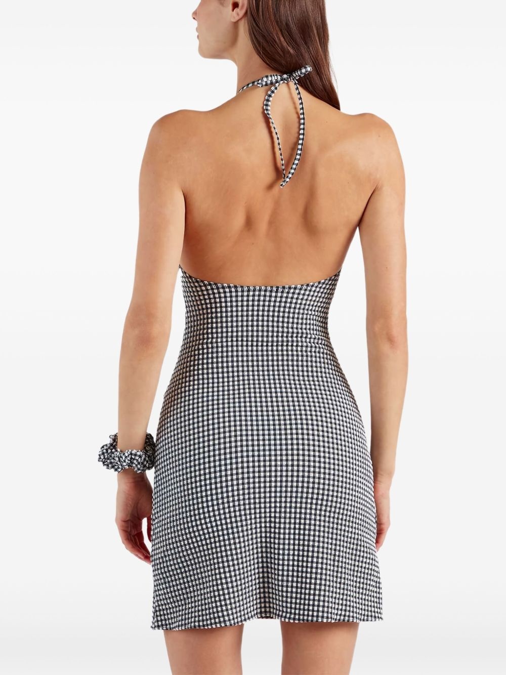 halterneck mini dress - 3