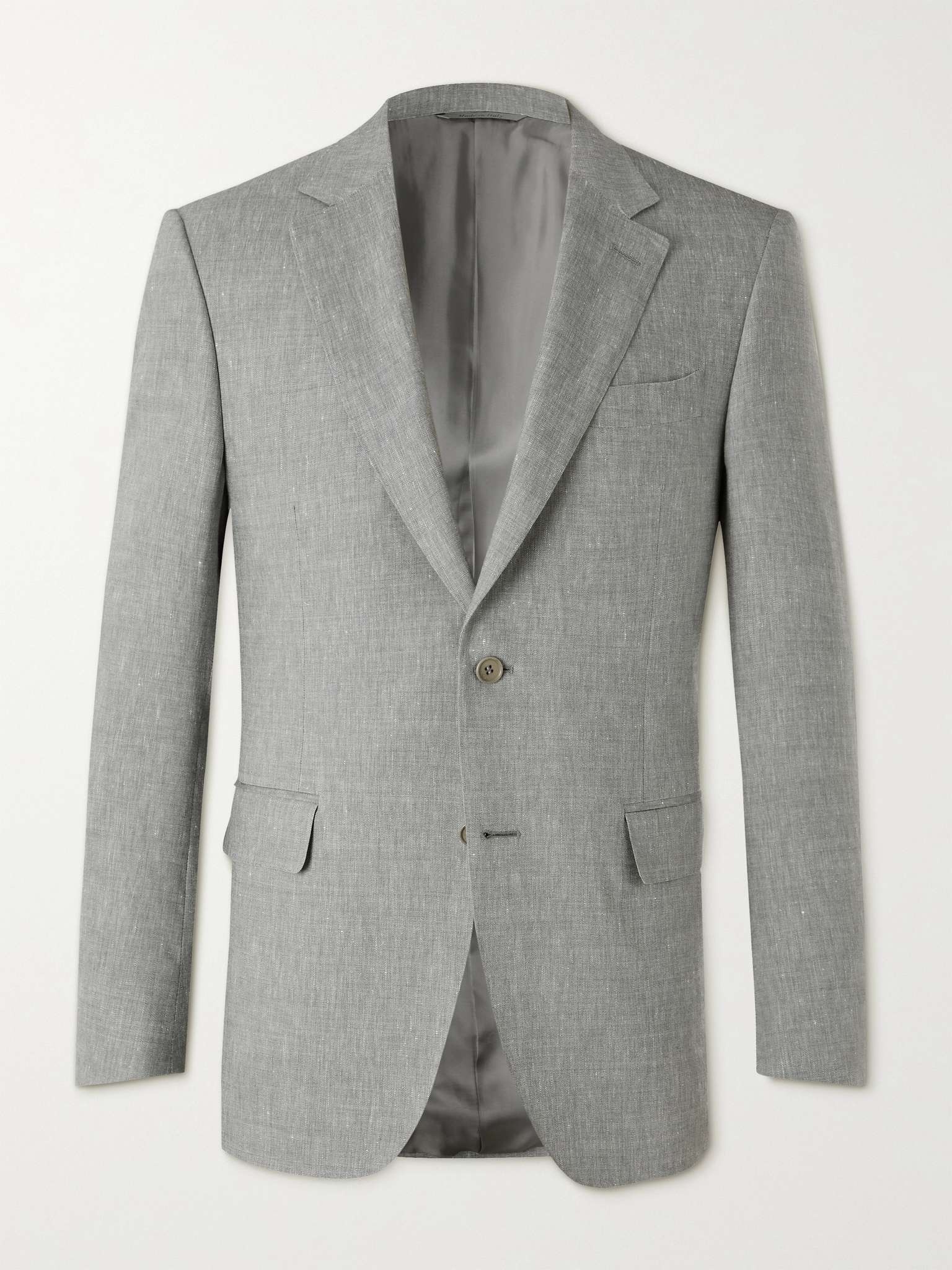 Linen and Wool-Blend Suit Jacket - 1