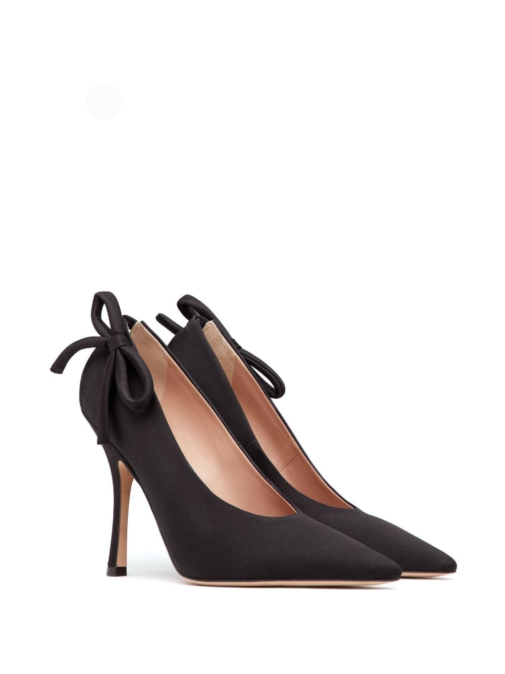 Nite-Out 110mm bow-detail satin pumps - 2