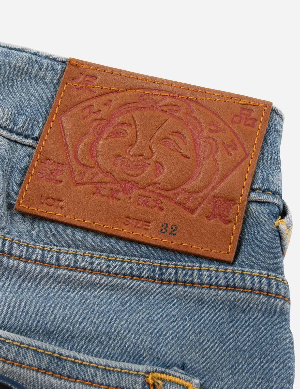 Kamon Print Pocket Relax Fit Jeans - 10