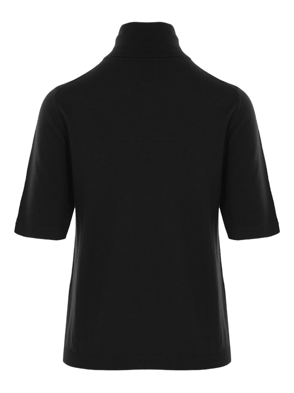 short-sleeve turtleneck sweater - 2