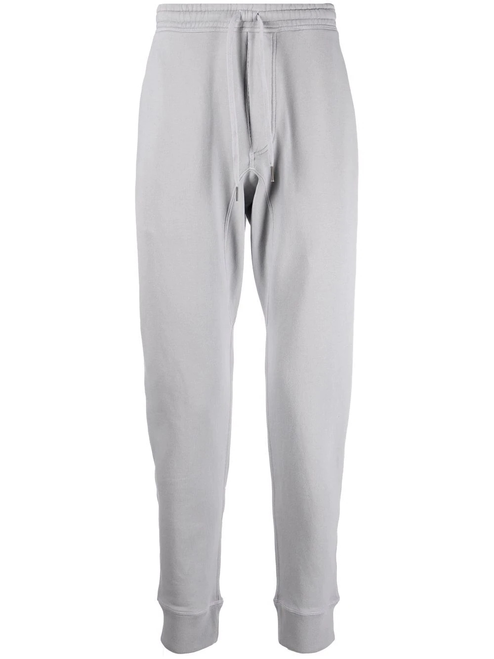 drawstring cotton track pants - 1