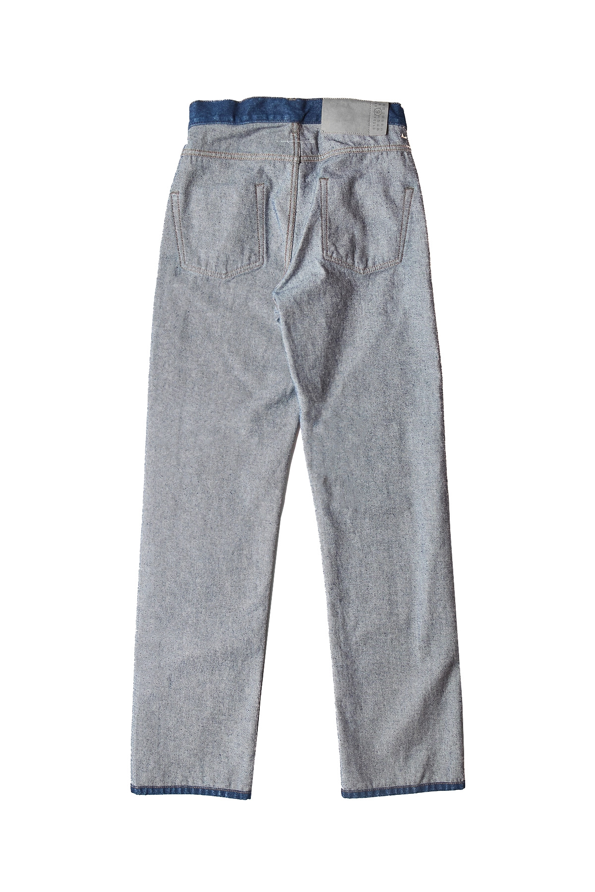 MM6 Maison Margiela Split Reversed Denim Trousers - 2
