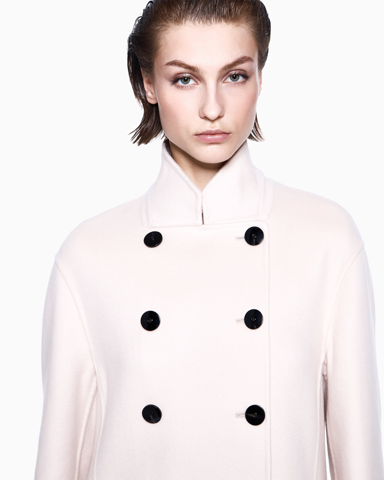 DOUBLE-BREASTED CASHMERE DOUBLE CLOTH COAT - 4