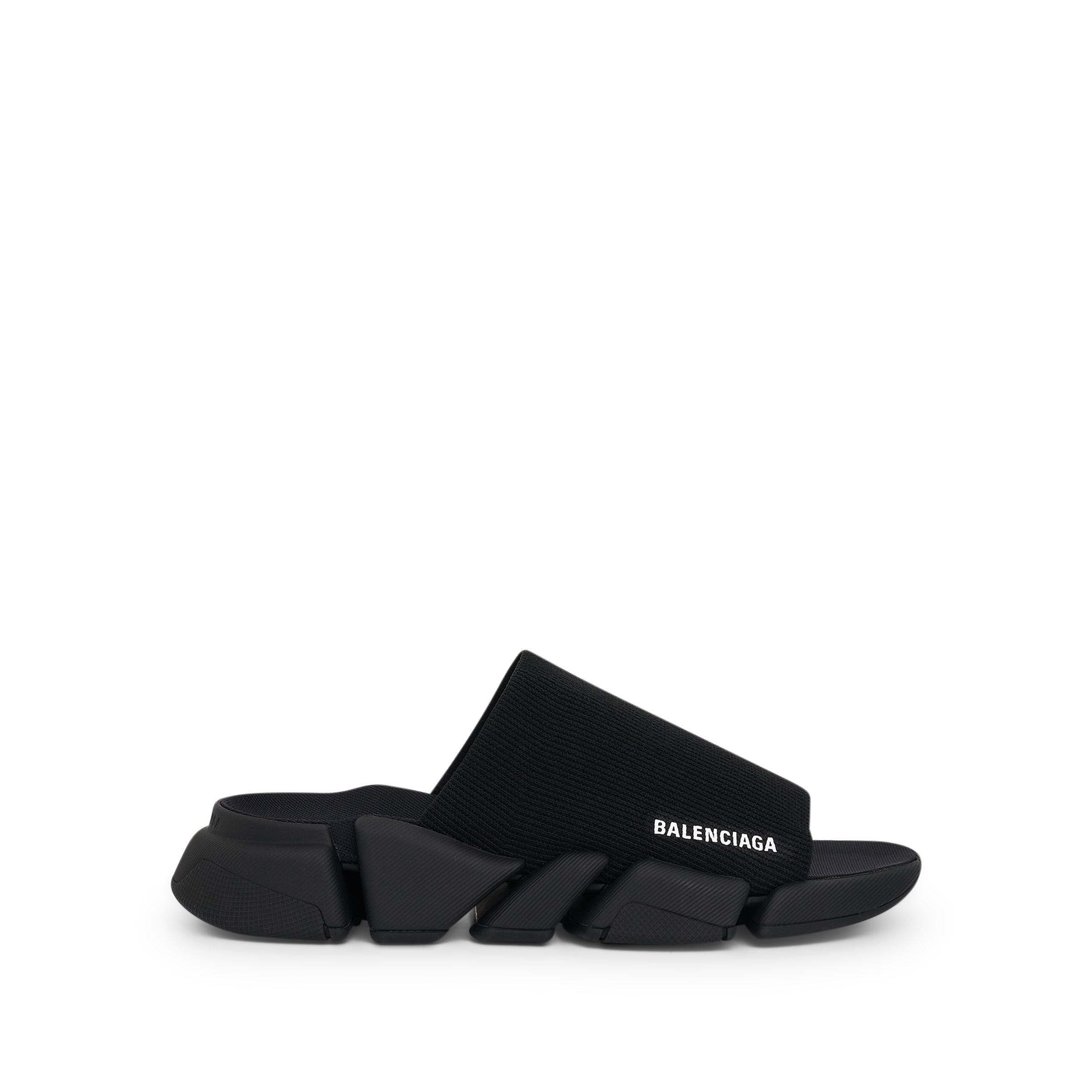 Speed 2.0 Recycled Knit Slide in Black - 1