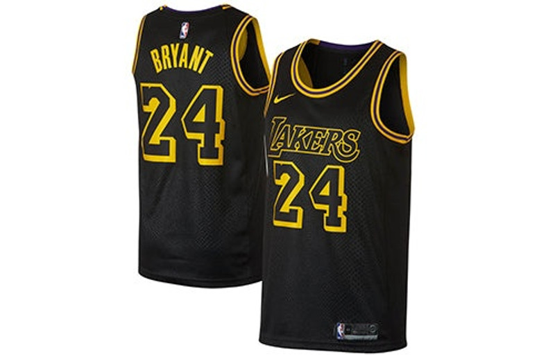 Nike Nike Lakers City Edition Kobe Swingman 'Black Yellow' AJ6432-011 outlook