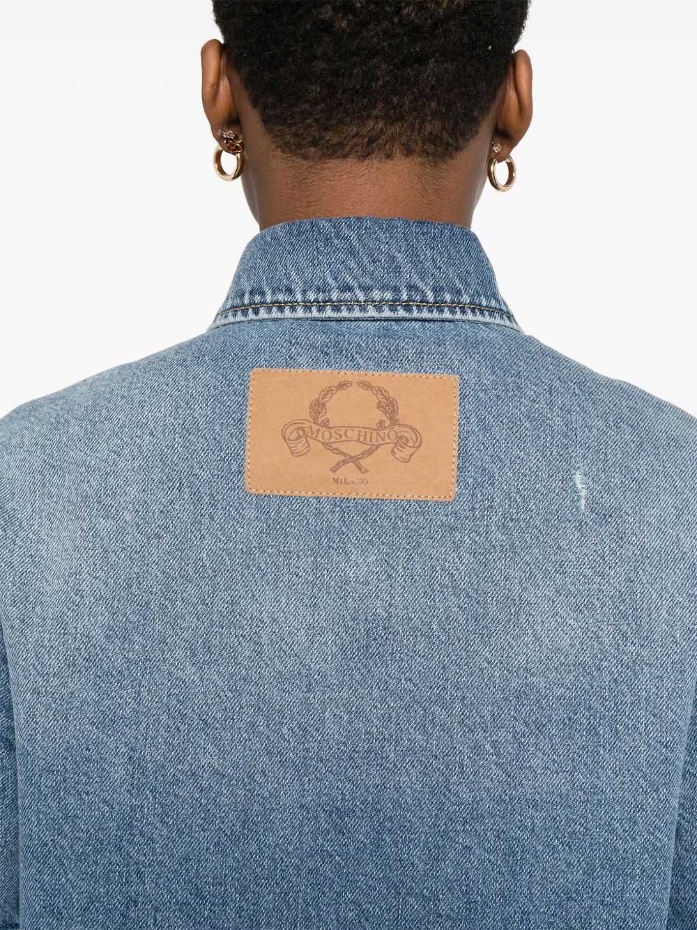 denim mini dress - 5