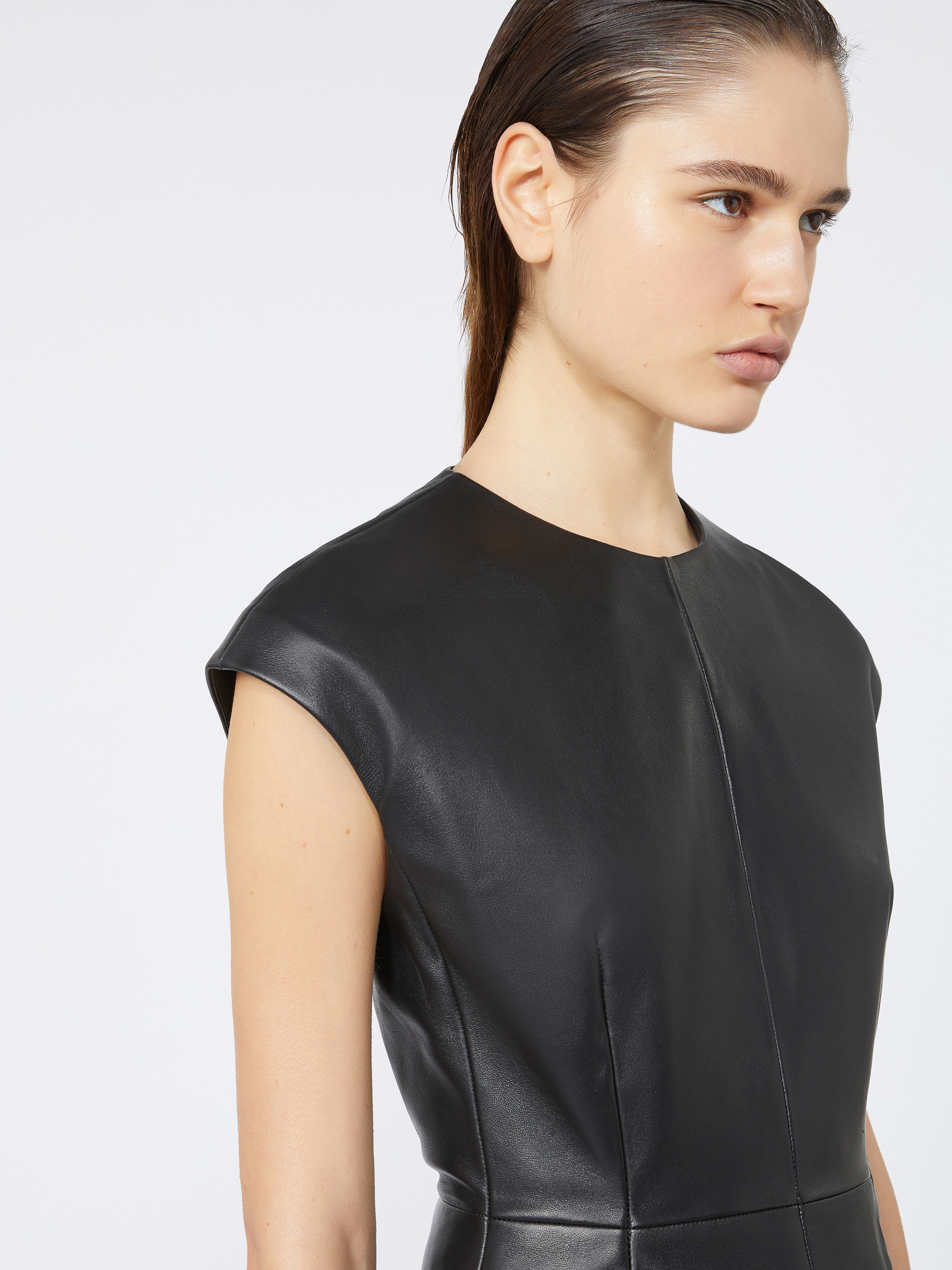 TEFRITE02 Sleeveless nappa leather dress - KLEPSYDRA CAPSULE - 5