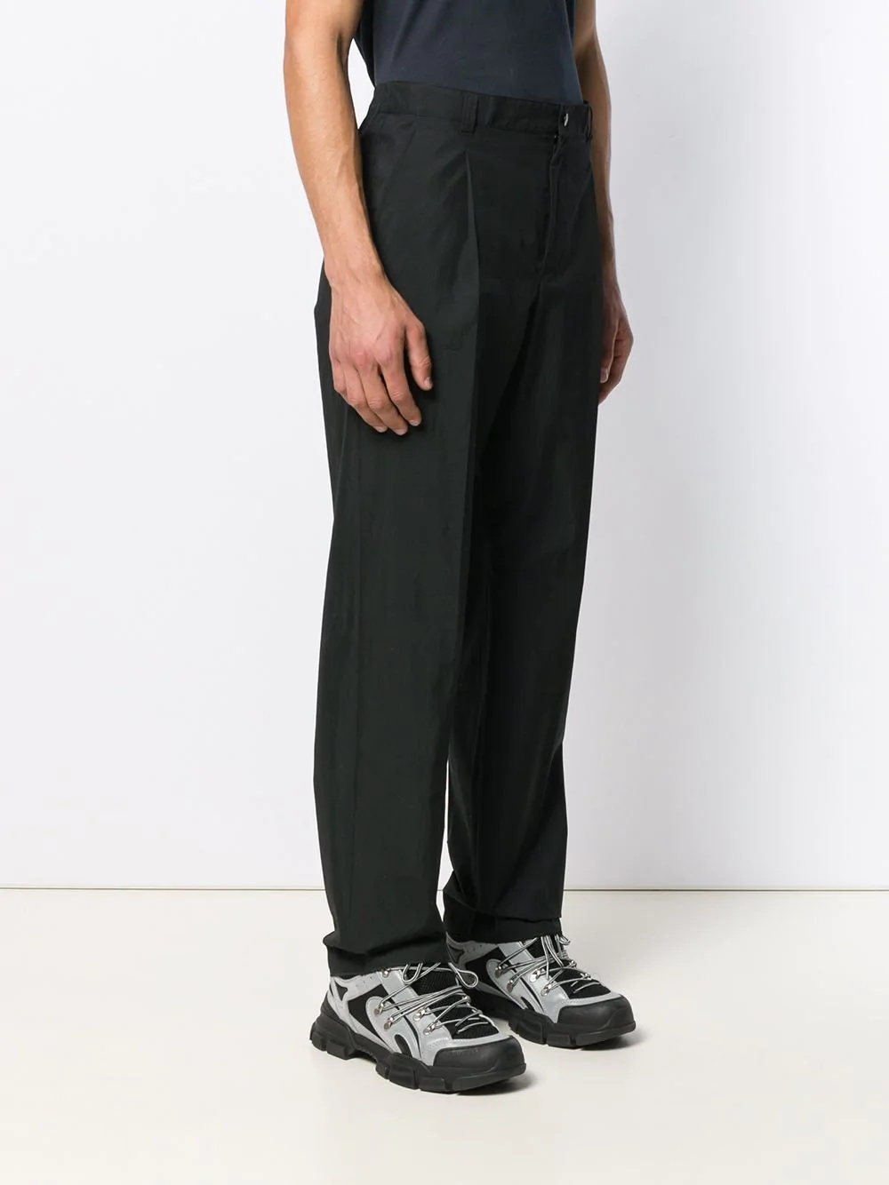 VLTN logo wide-leg trousers - 3