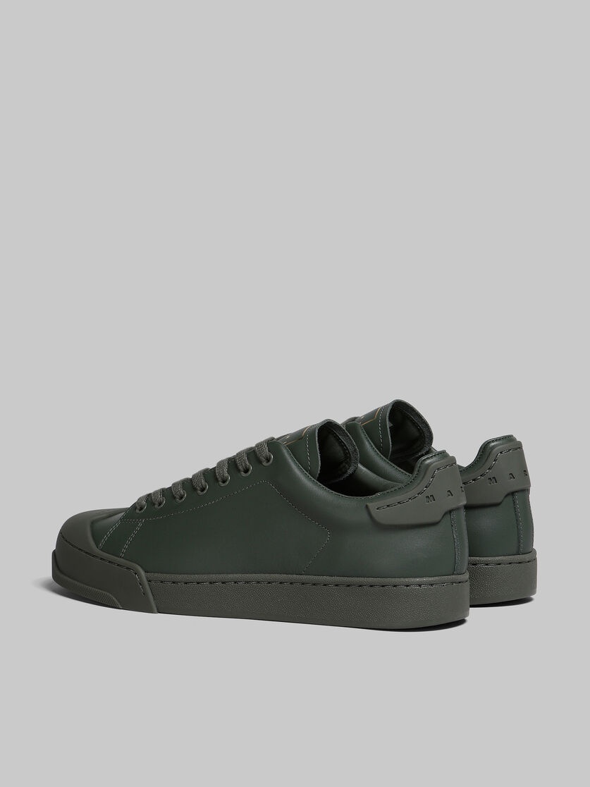 DADA BUMPER SNEAKER IN GREEN LEATHER - 3