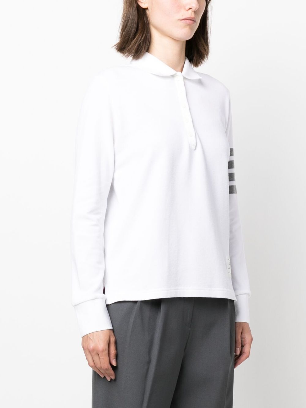 4-Bar long-sleeved polo shirt - 3