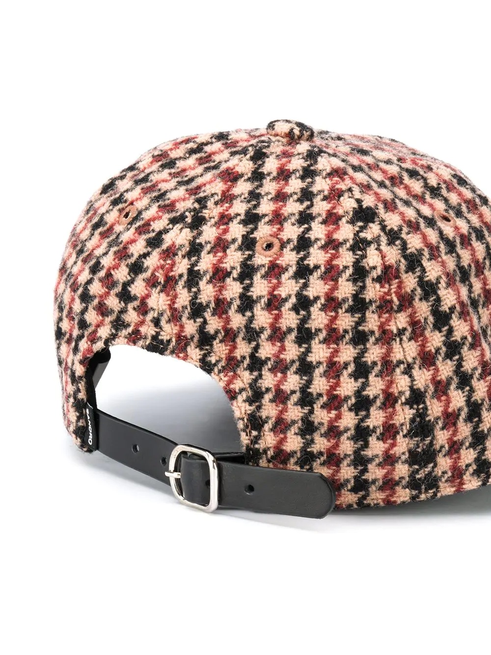 houndstooth print baseball cap - 2