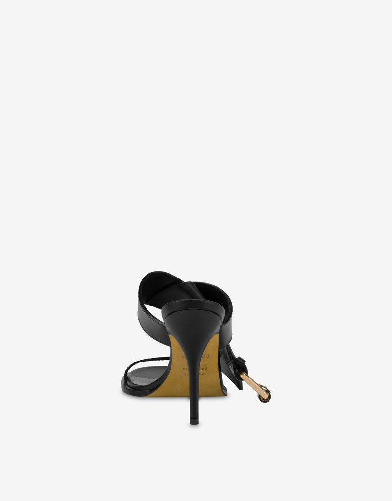 Moschino BELTED UP CALF SANDALS outlook