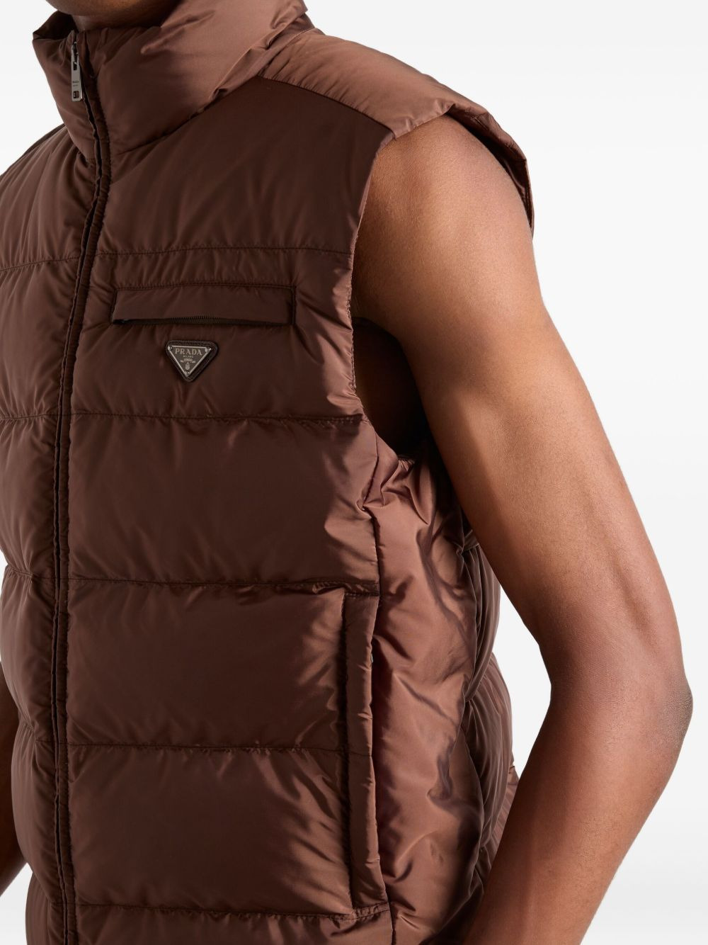 quilted padded vest - 4