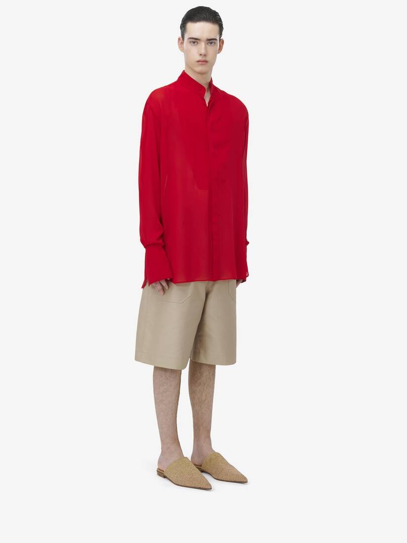 Sheer Silk Evening Shirt - 4