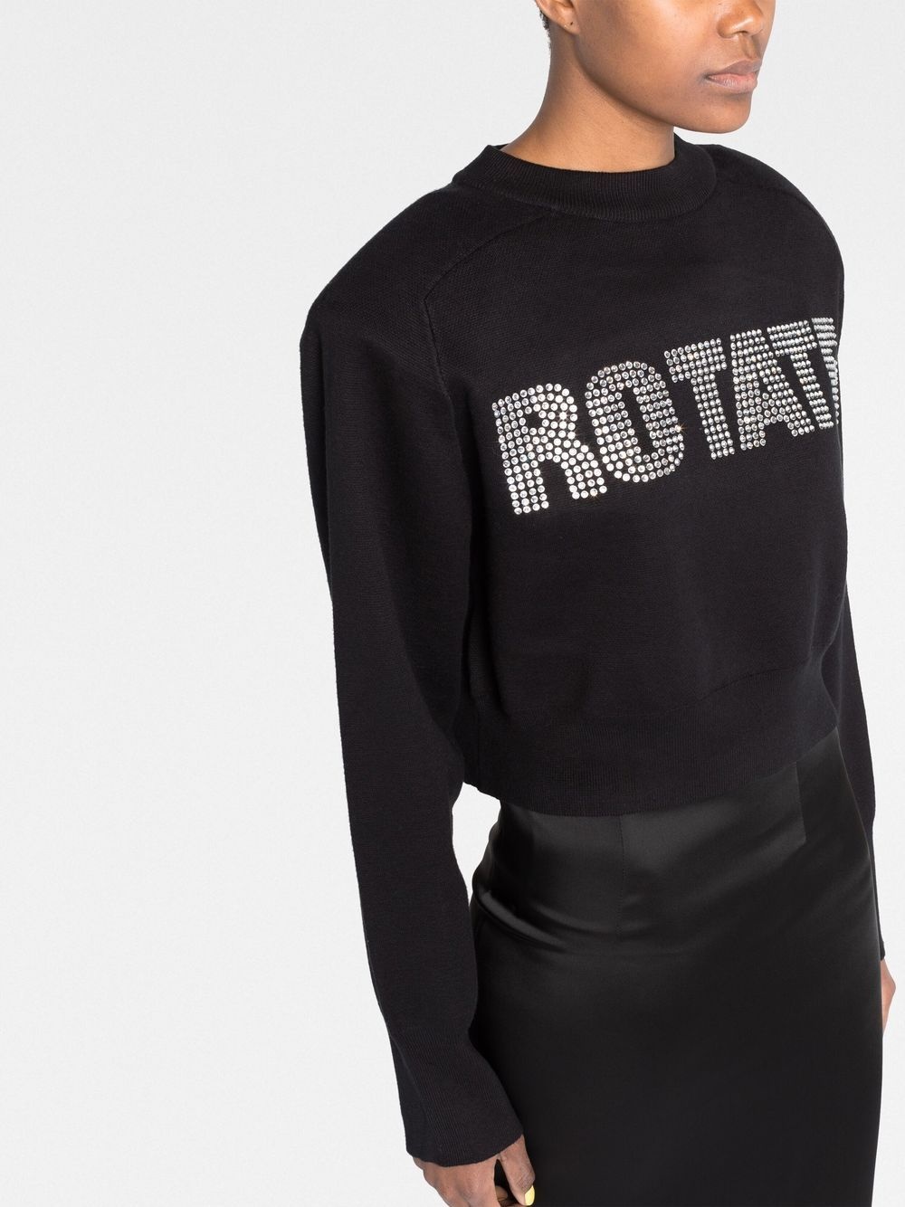 long sleeves cropped sweatshirt - 5
