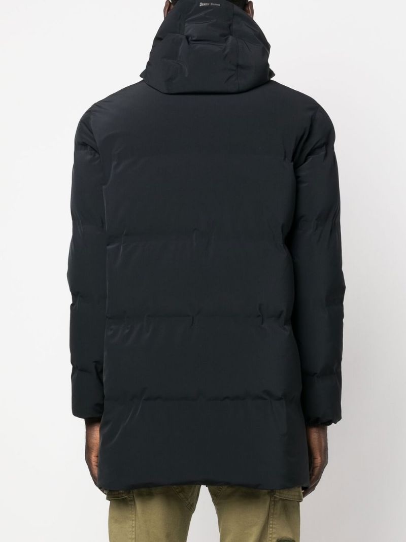 zip-up padded down coat - 4