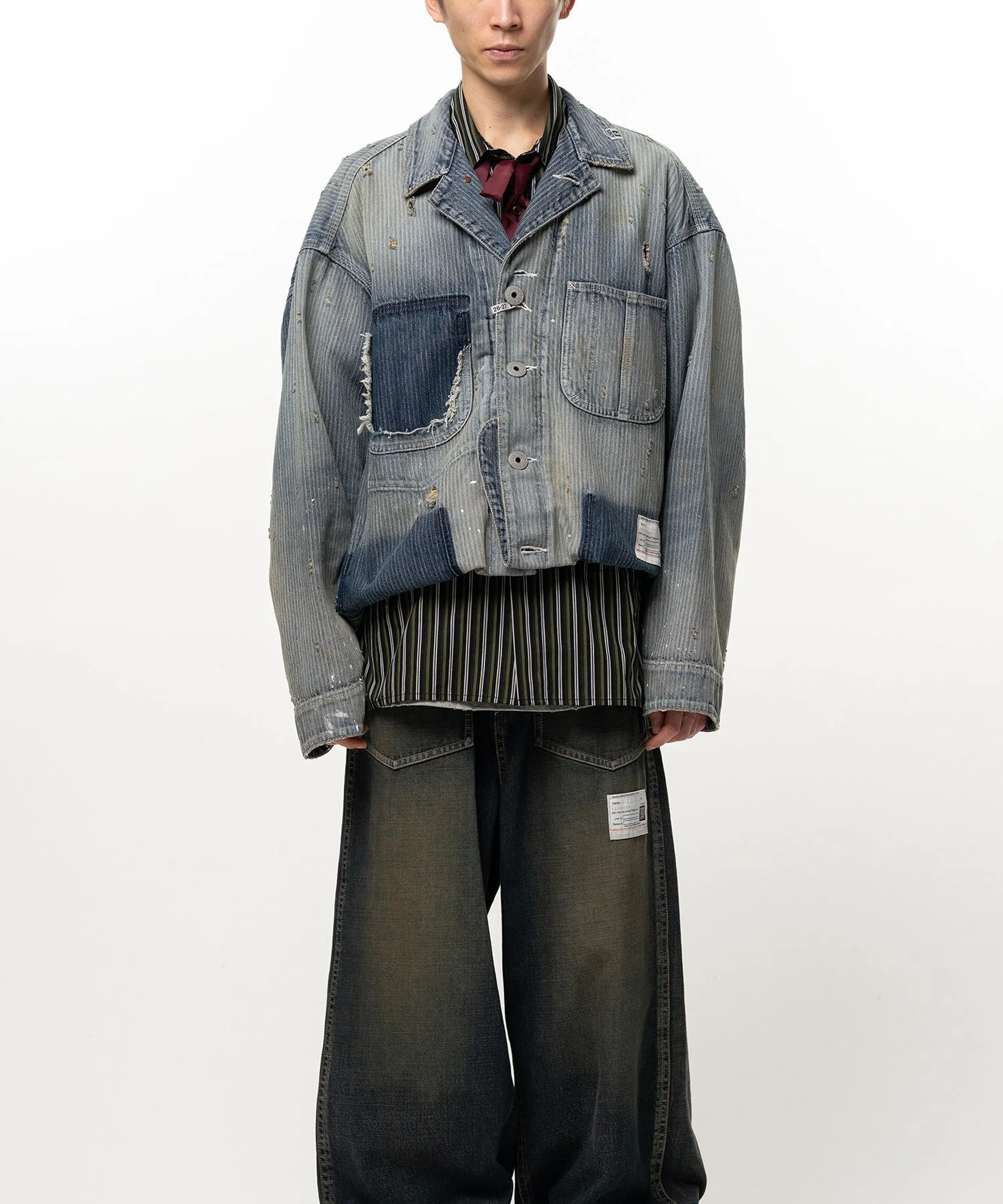 Folded Hem Chore Jacket - 1