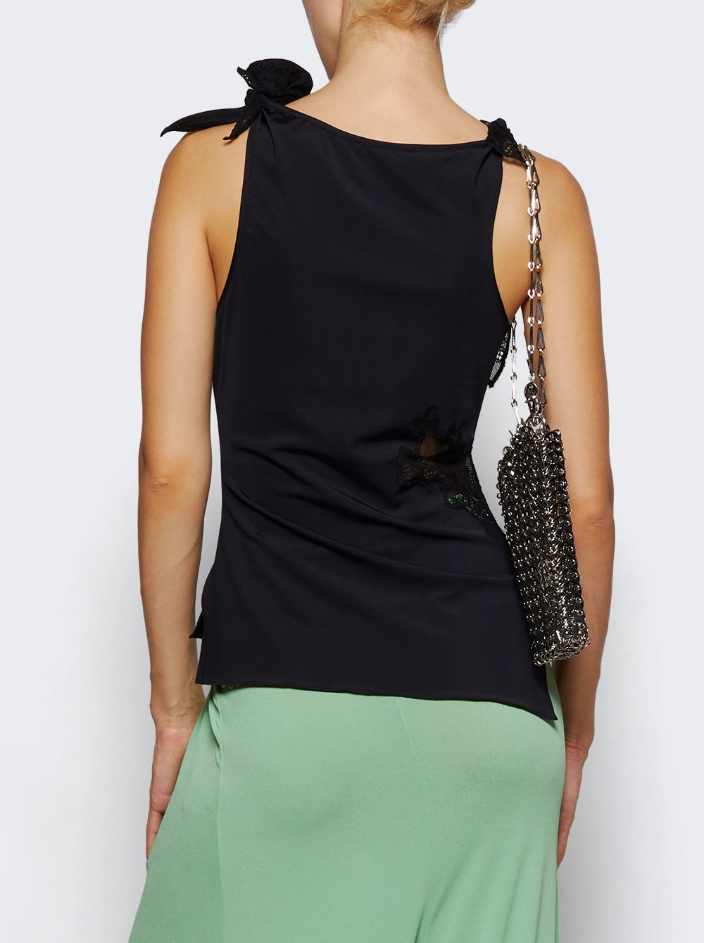 Lace Flower Top Black - 4
