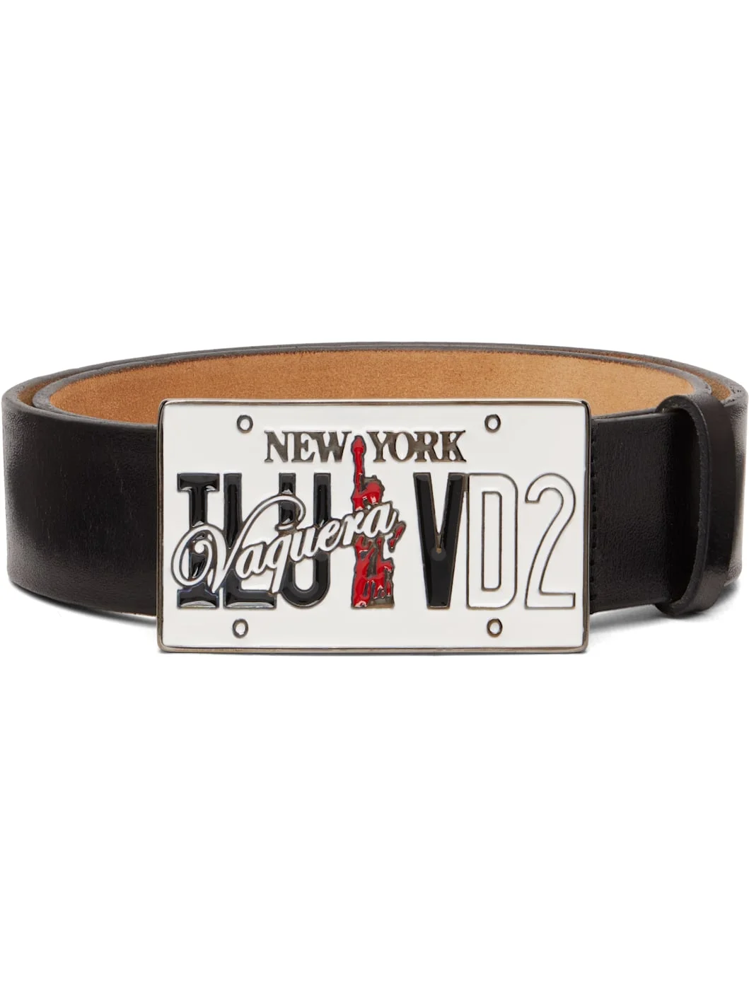 Black Vaquera Edition Plaque Belt - 1