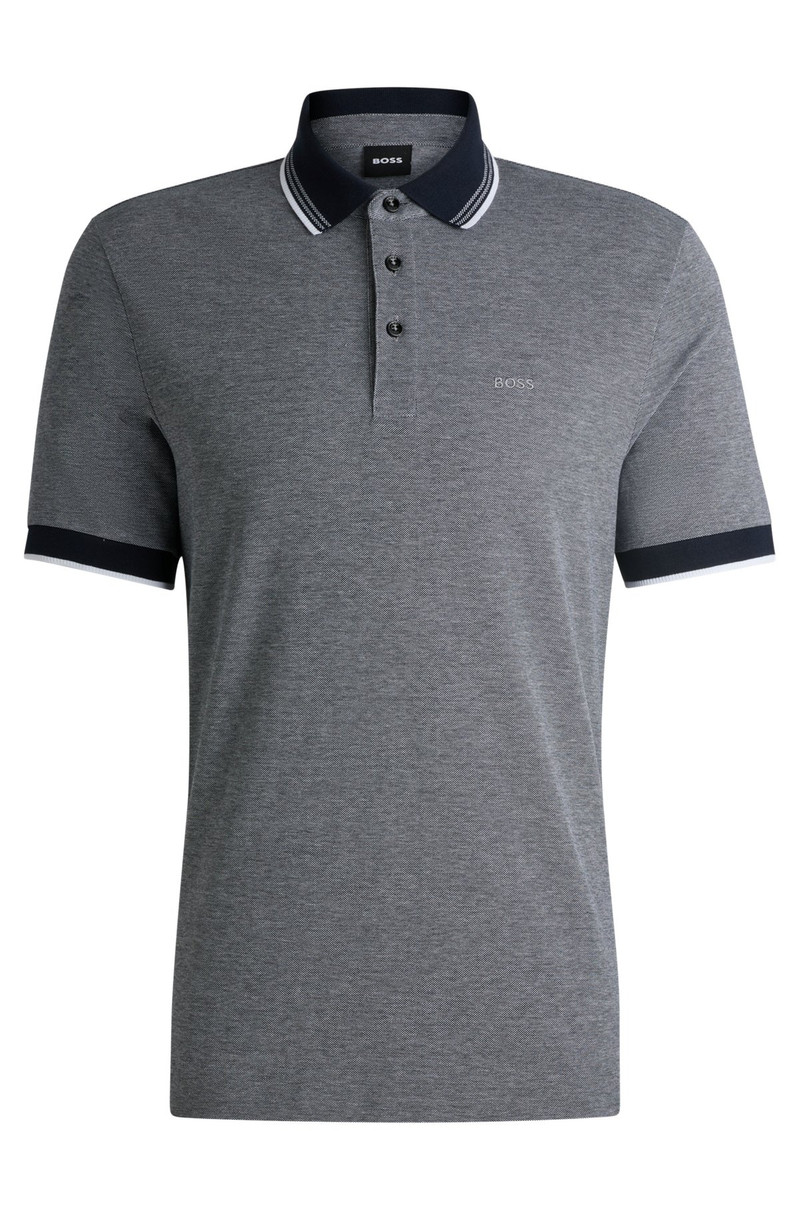 OXFORD-COTTON-PIQUÉ POLO SHIRT WITH LOGO DETAIL - 1