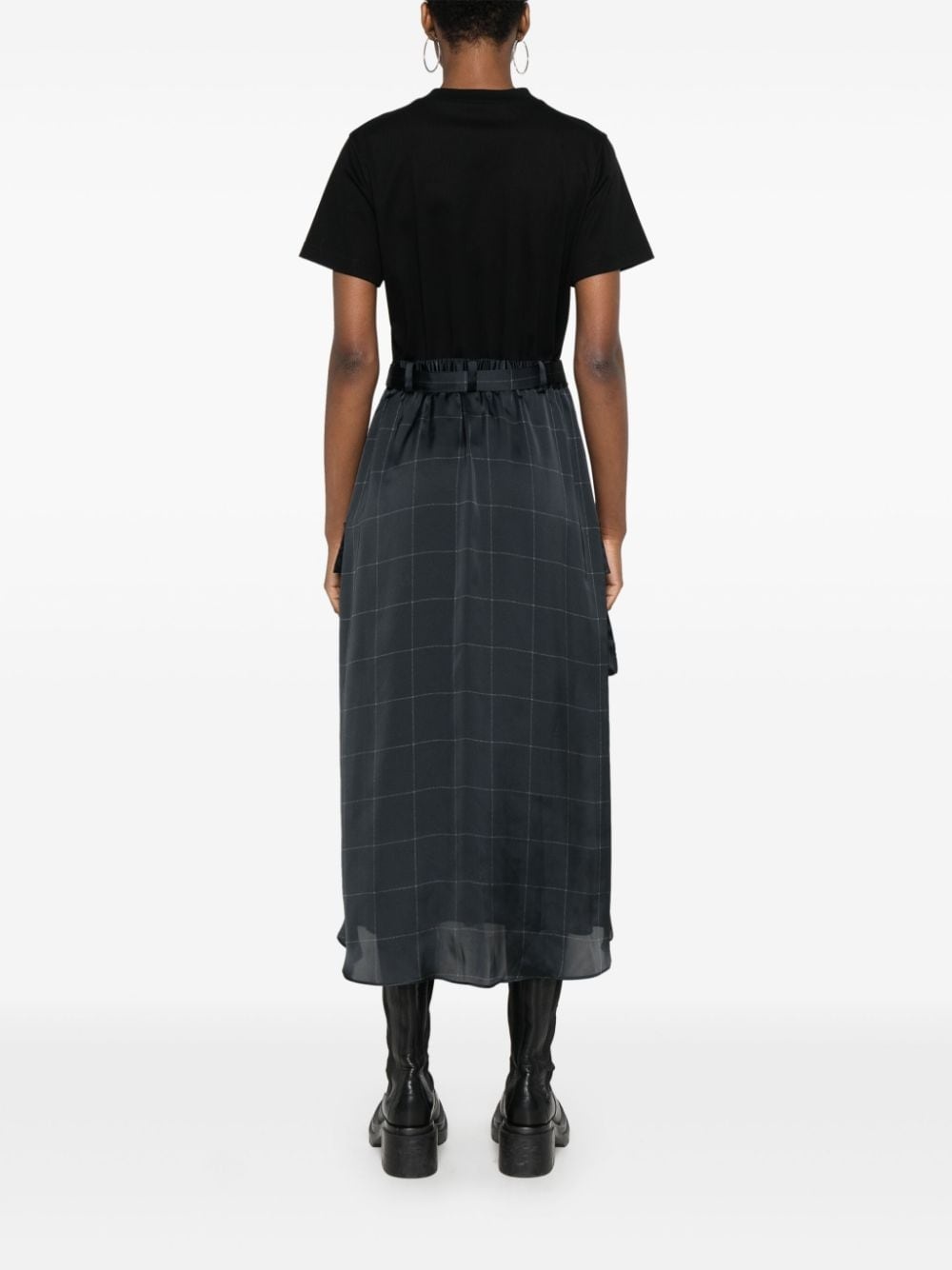 panelled maxi skirt - 4