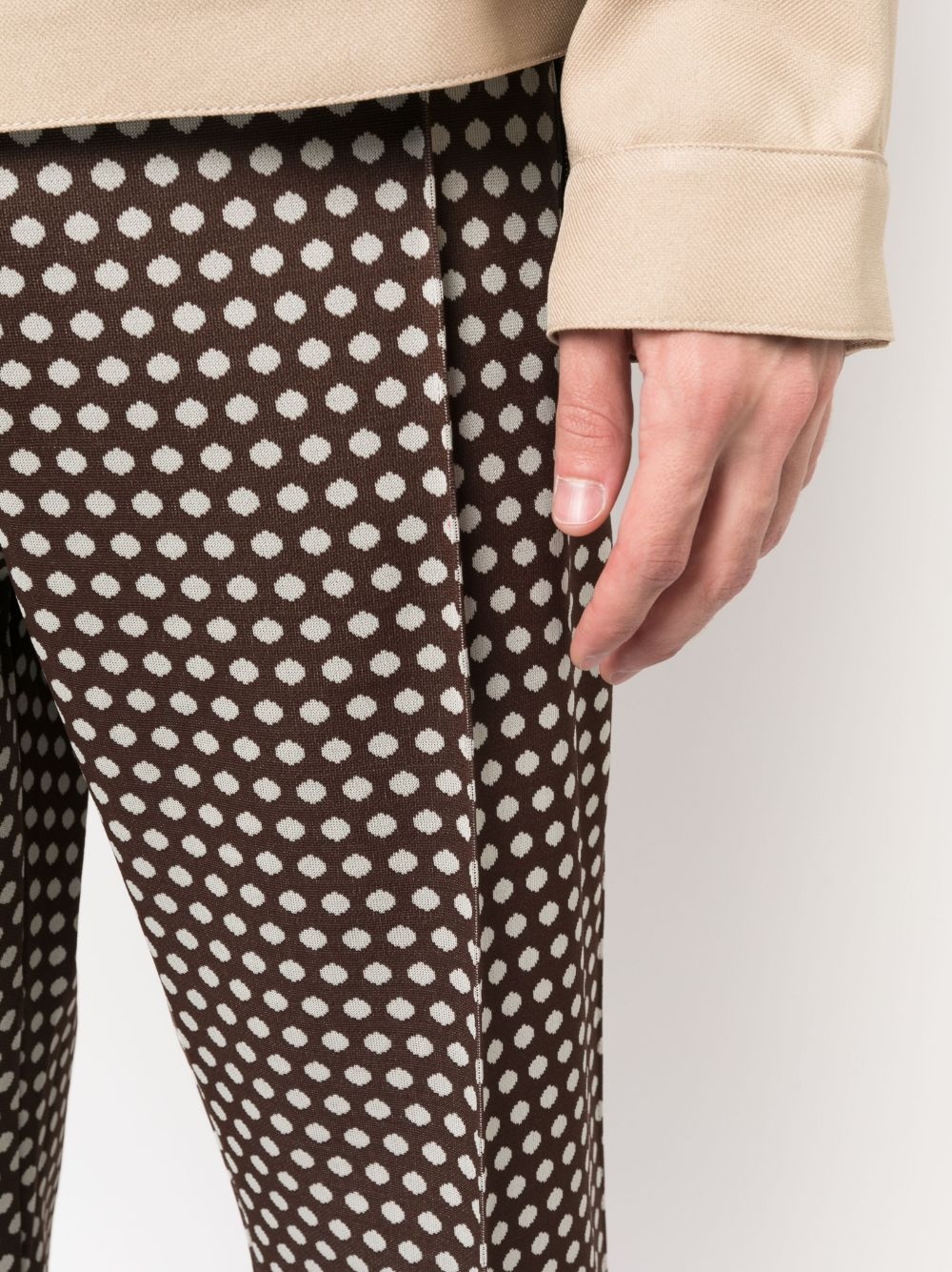 dot-print trousers - 5