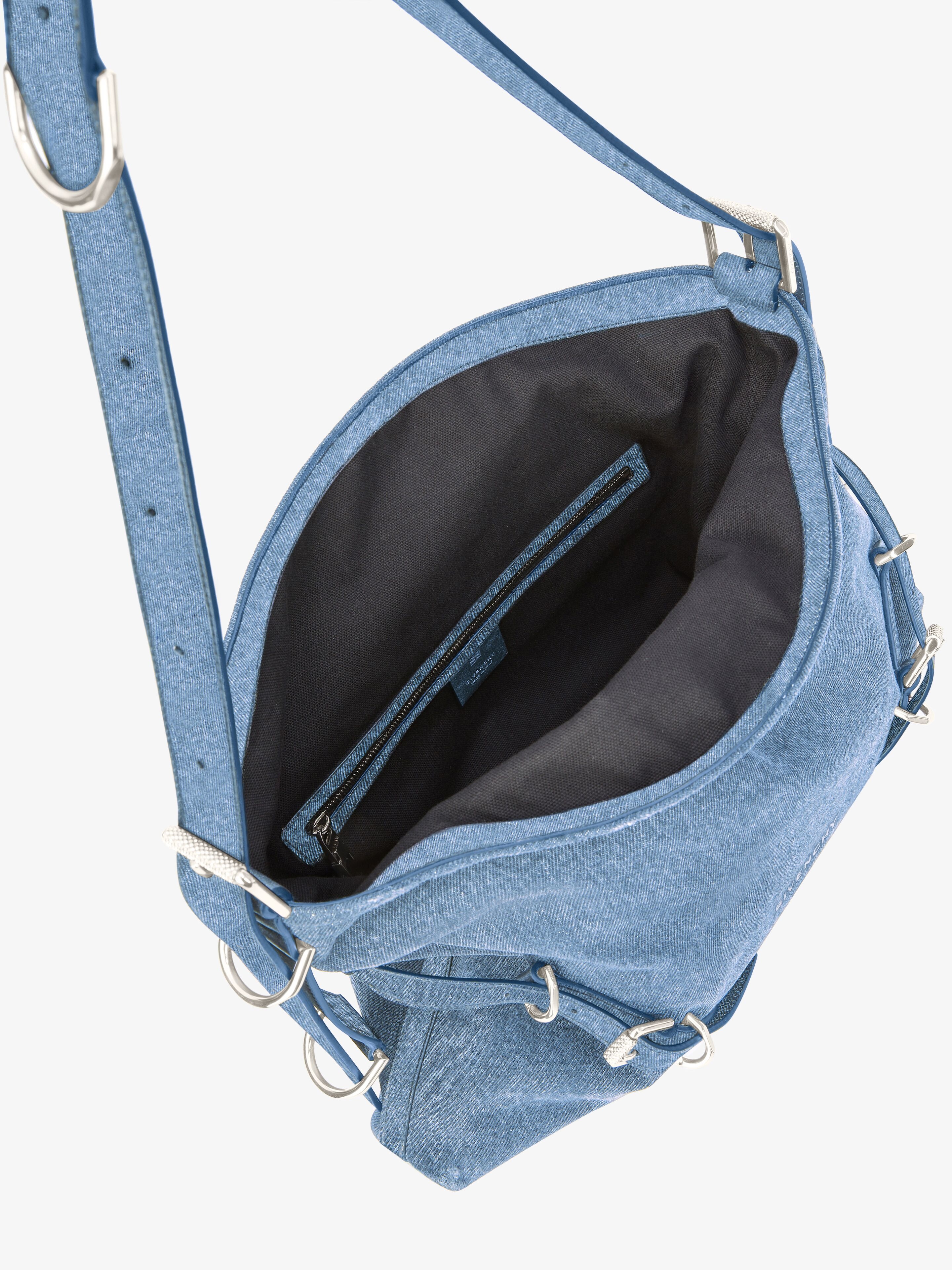 MEDIUM VOYOU BAG IN DENIM 5