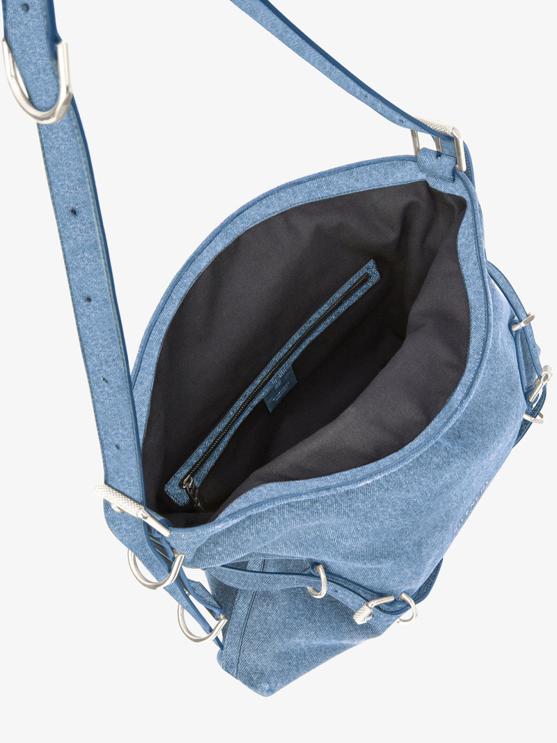 MEDIUM VOYOU BAG IN DENIM 5