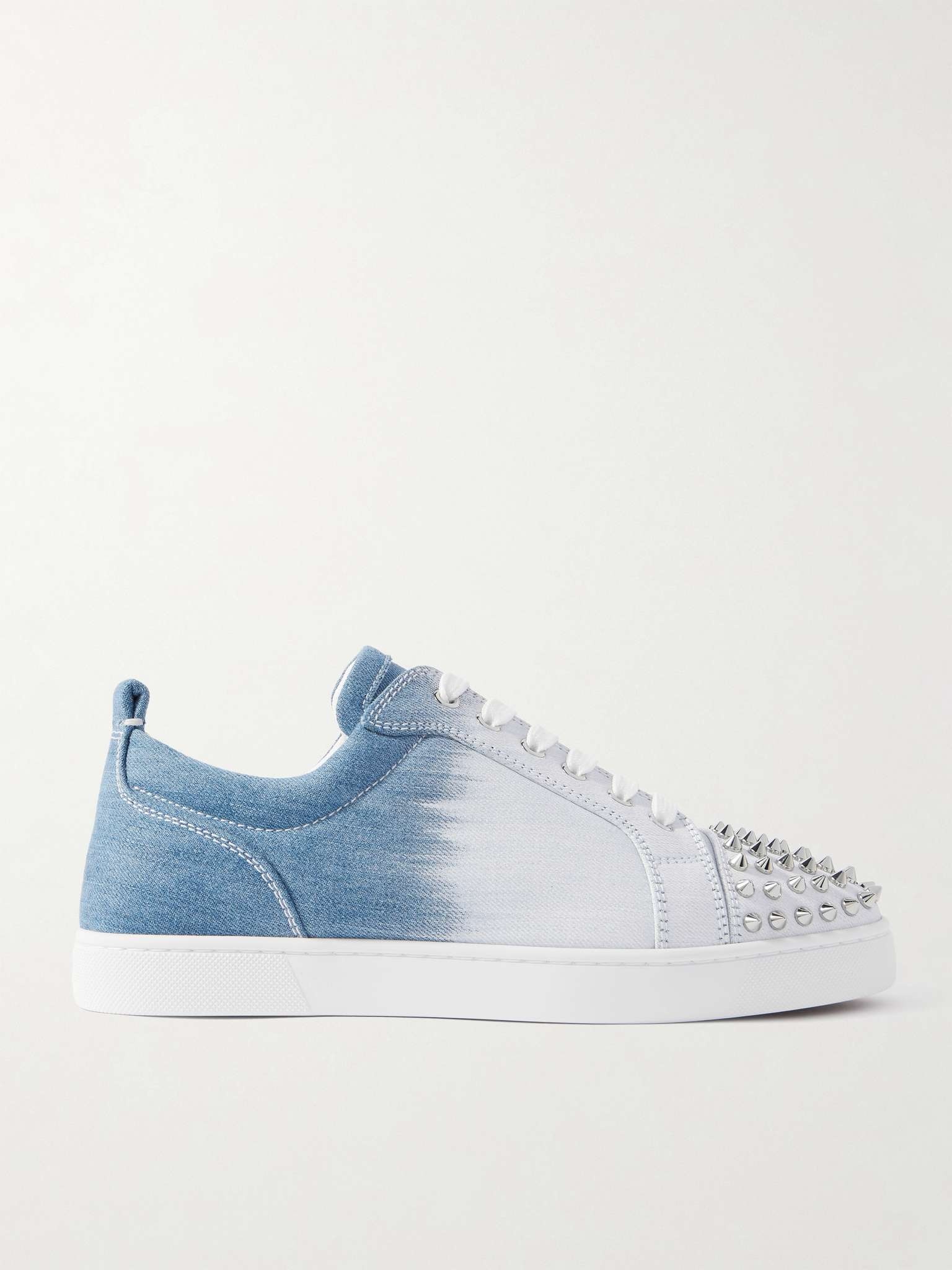 Louis Junior Spikes Studded Denim Sneakers - 1