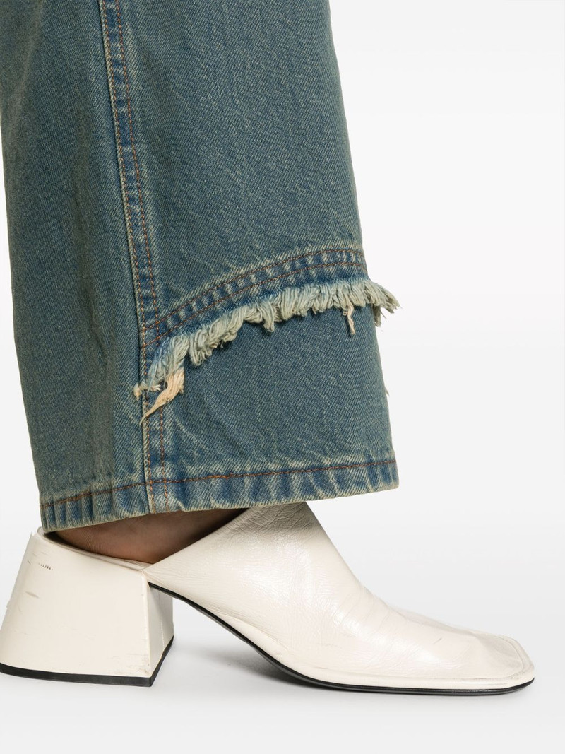 logo-patch wide-leg jeans 5
