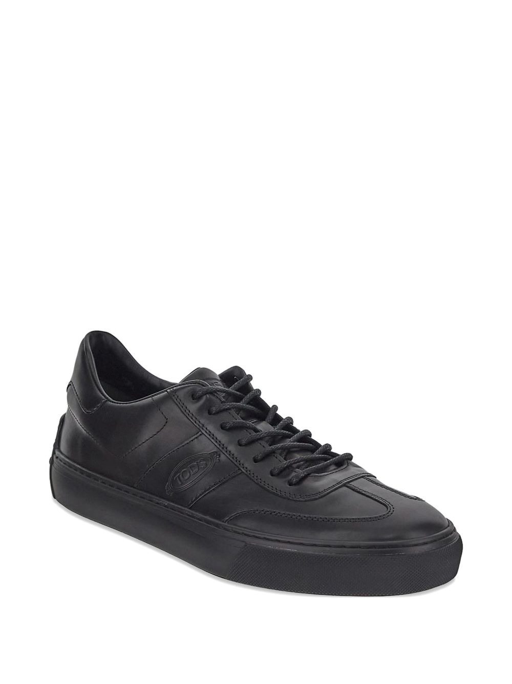 debossed-logo lace-up sneakers - 2