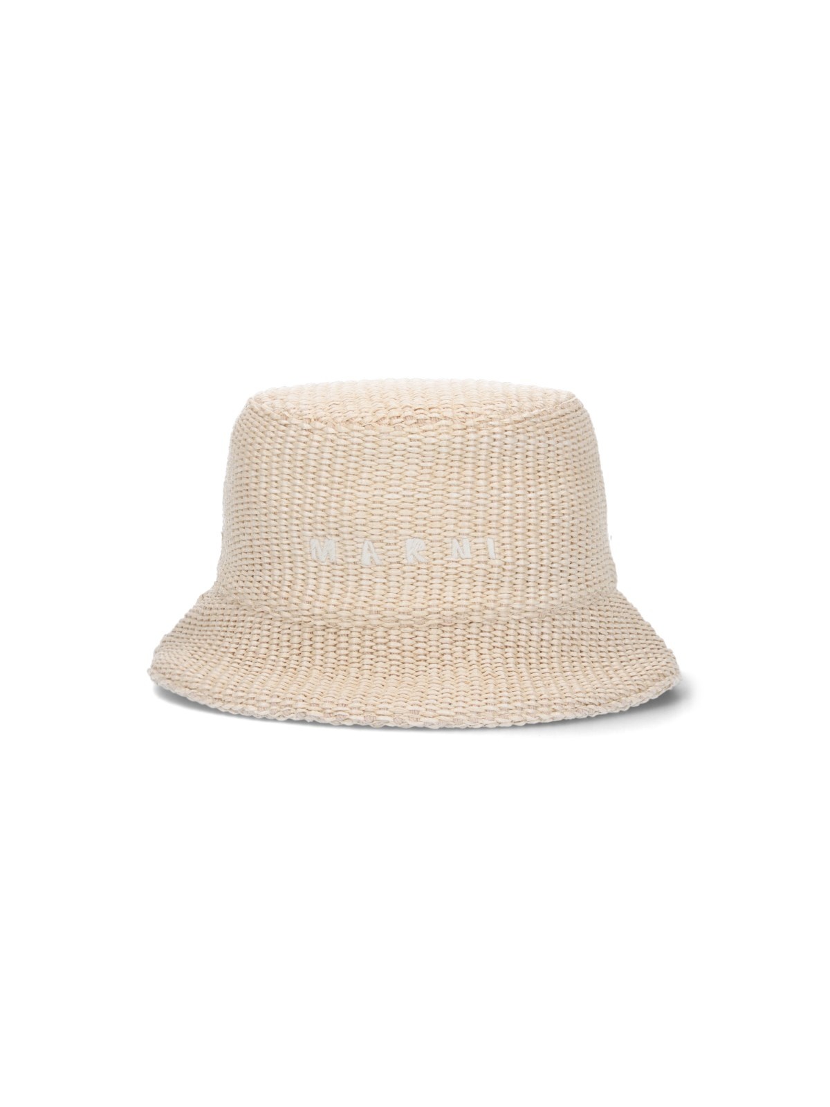 ハット Marni Raffia bucket hat with logo embroidery MARNI Raffia bucket hat with logo embroidery | Garmentory