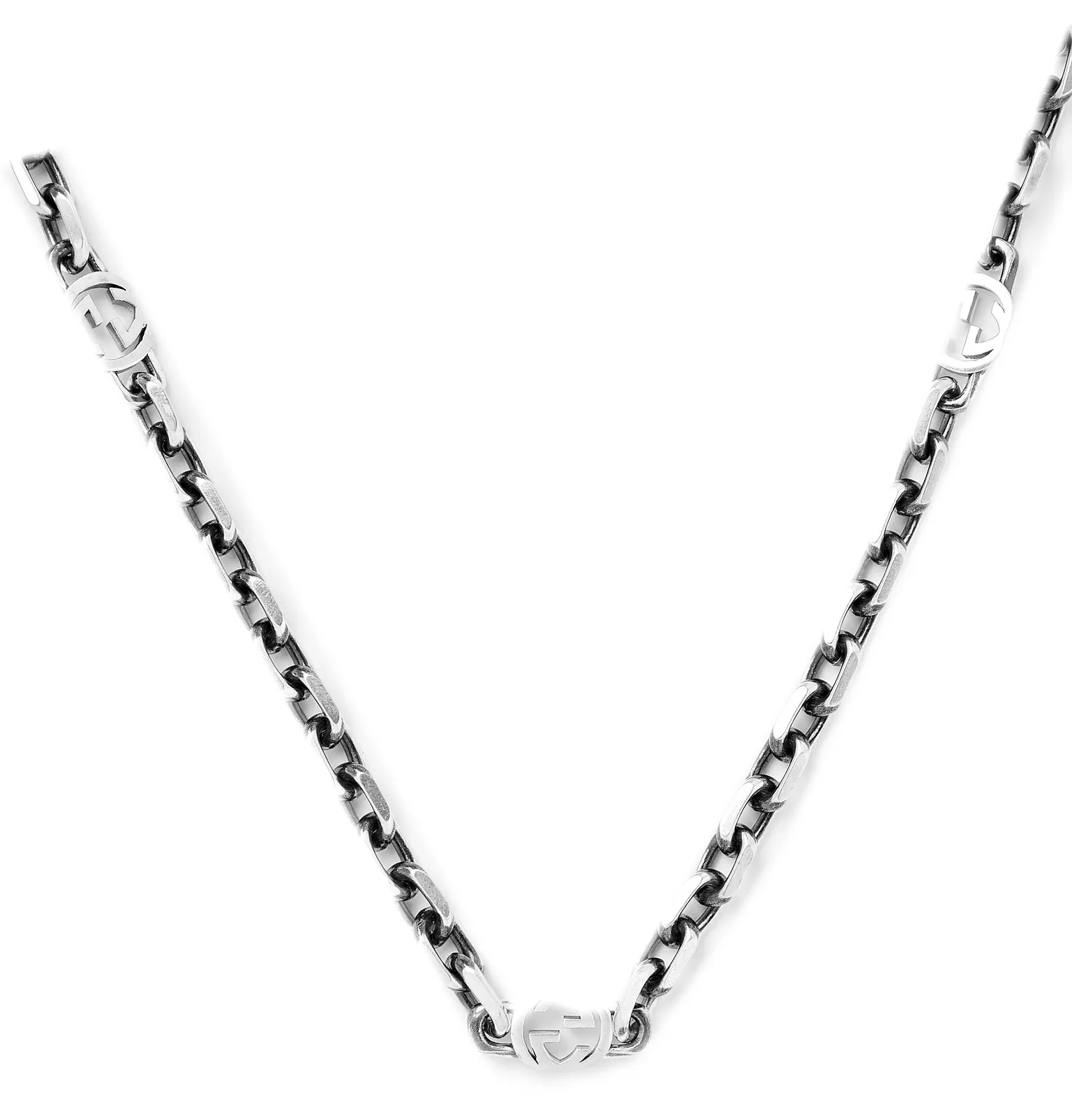 Burnished Sterling Silver Necklace - 4