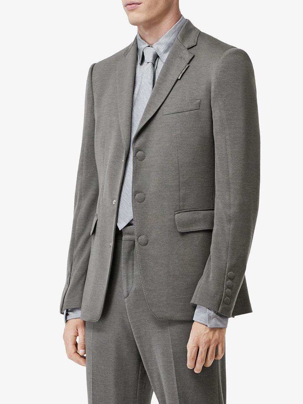 single-breasted tailored blazer - 3