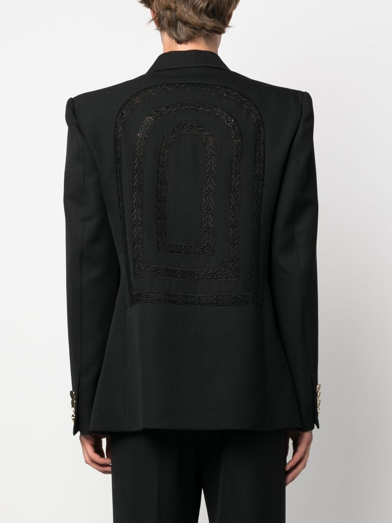 broderie anglaise double-breasted blazer 4