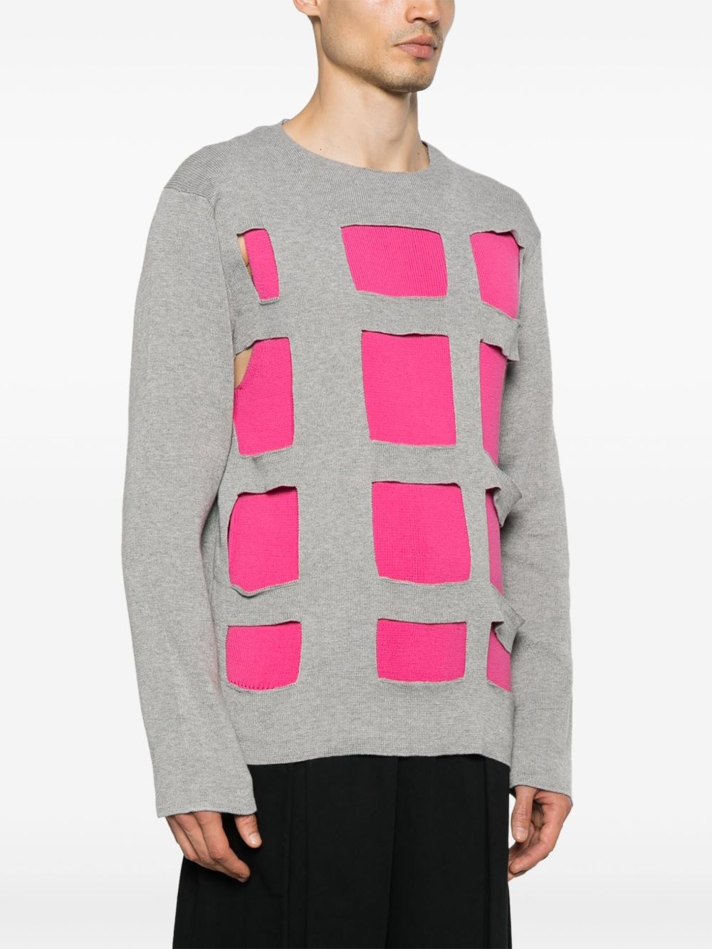 cut-out sweater - 3