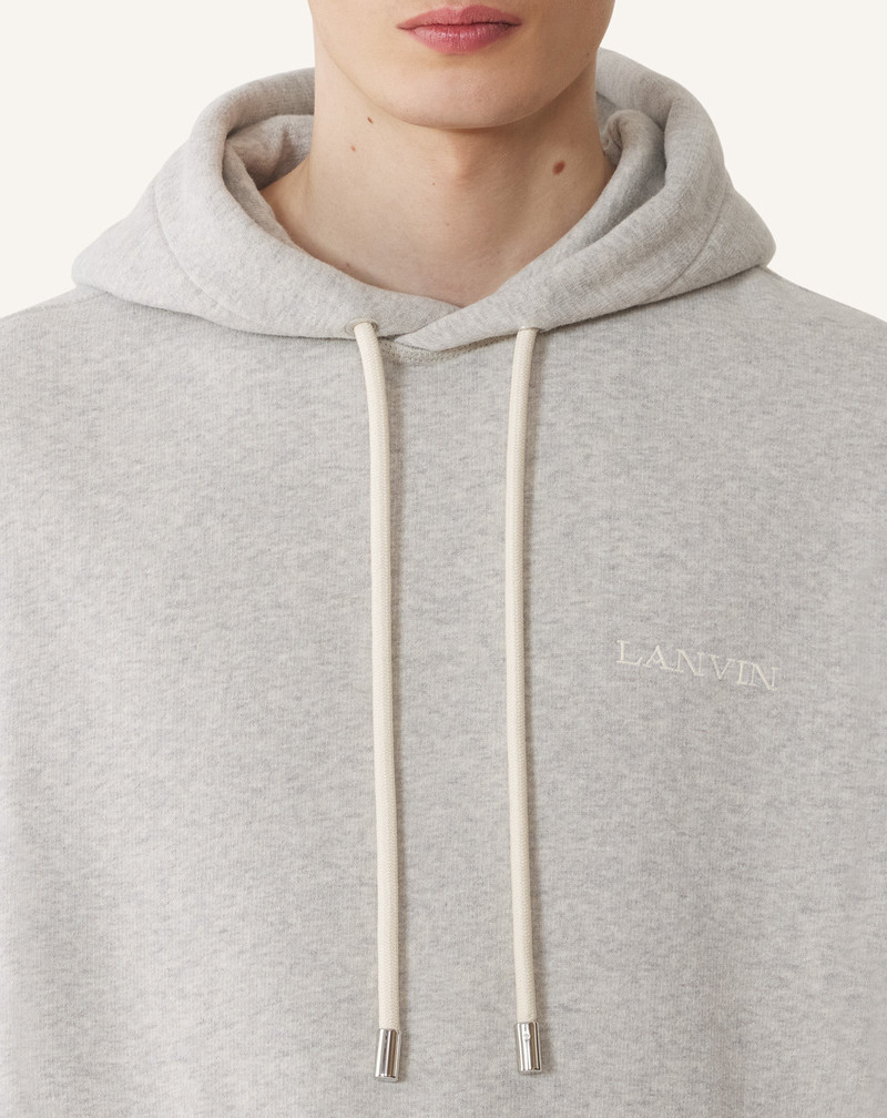 COTTON FLEECE AND CASHMERE HOODIE 5