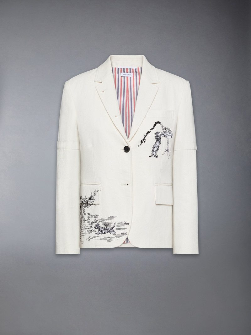 SOLID CANVAS UNCONSTRUCTED RELAXED FIT SPORTCOAT 1