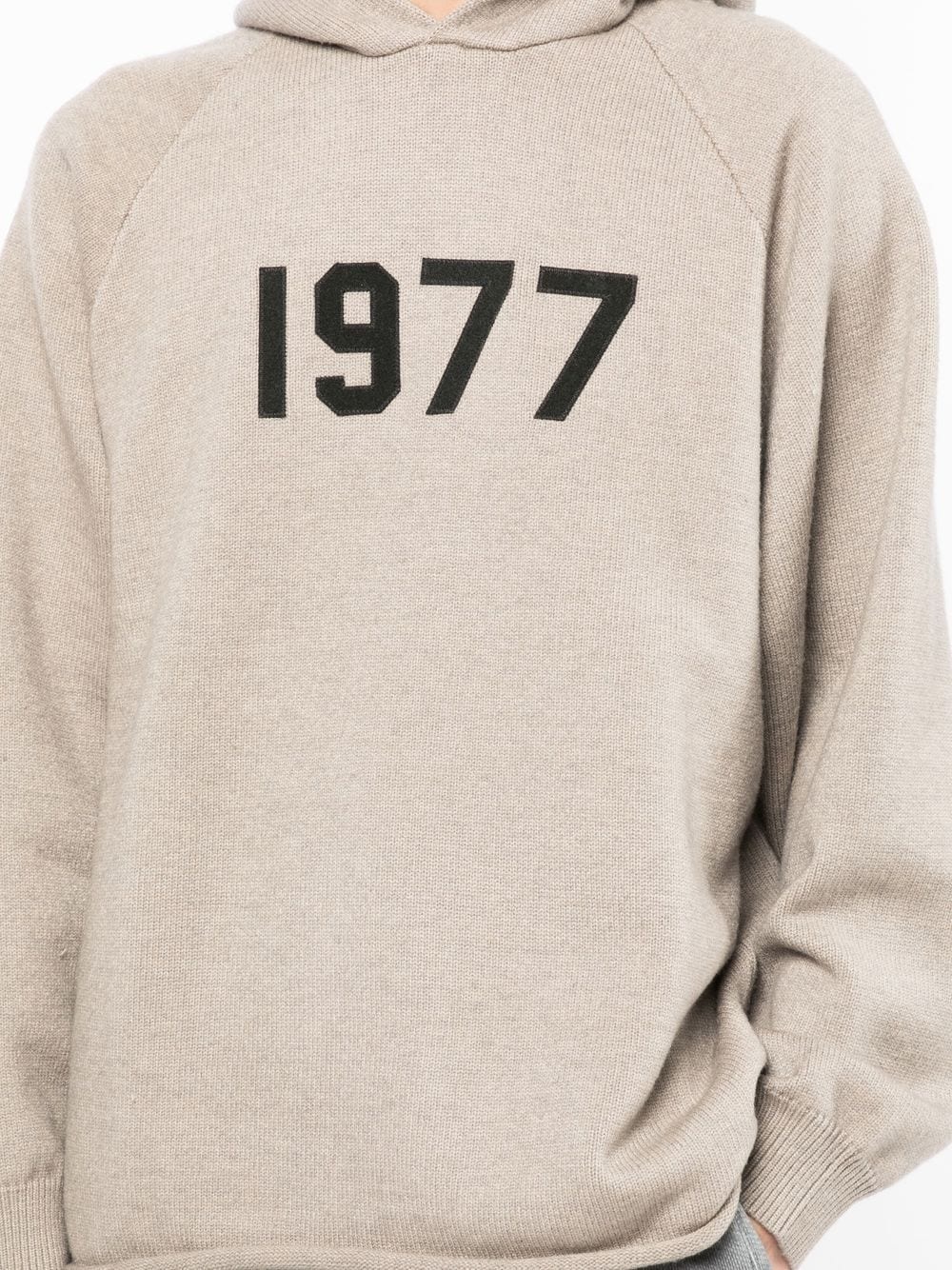 1977-print pullover hoodie - 5