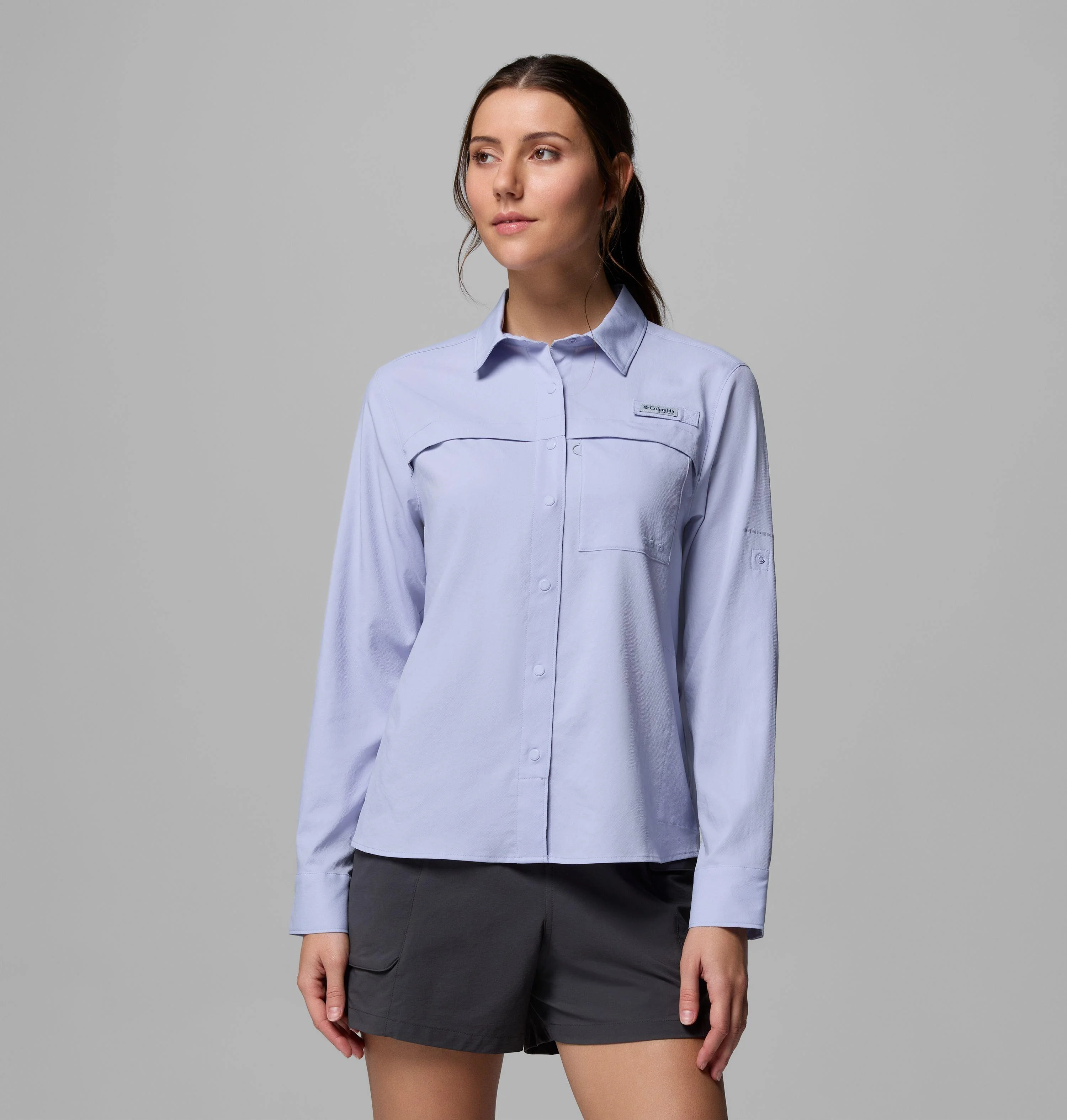 Women's PFG Castback Woven Long Sleeve Shirt - 1