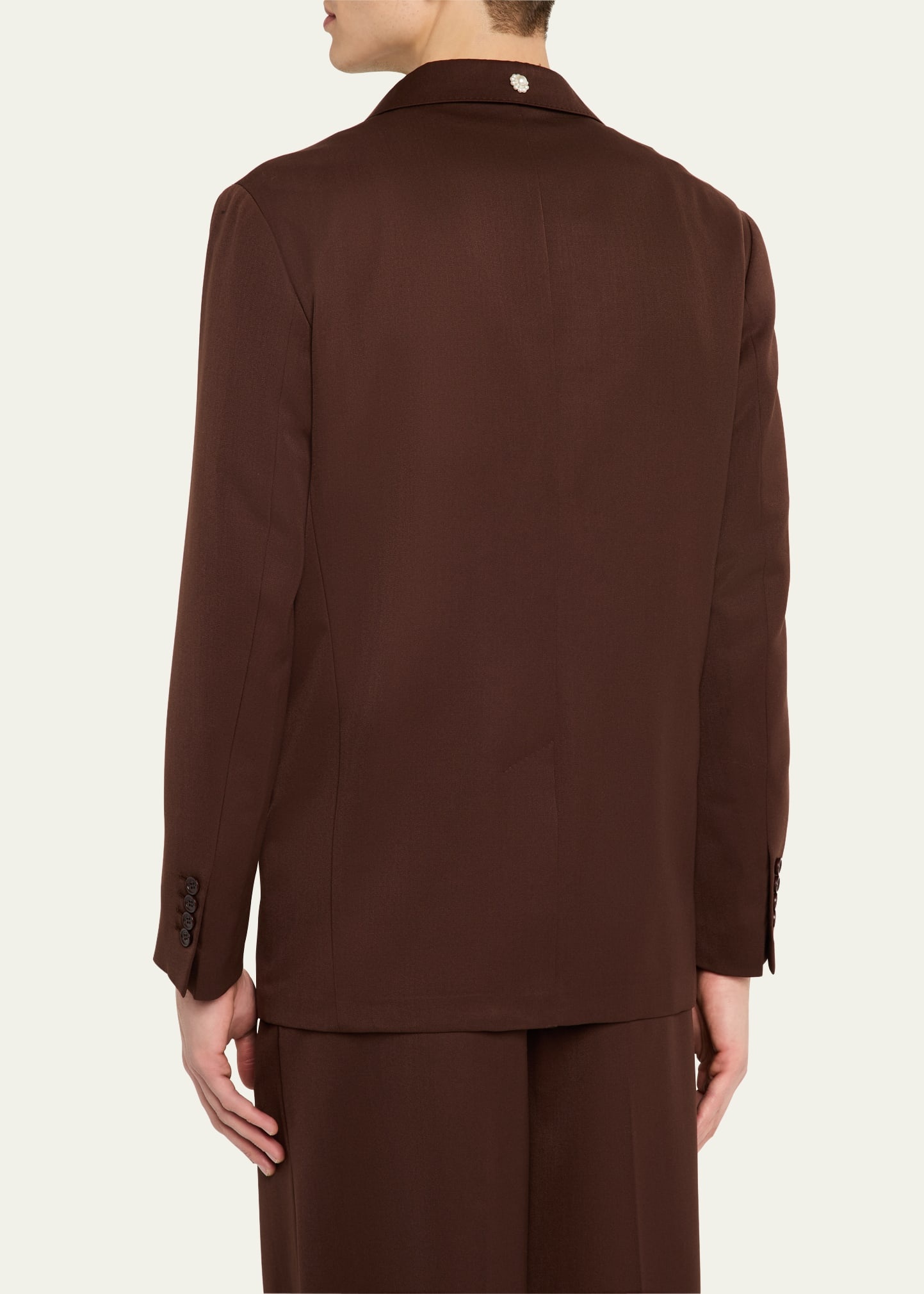 Men's Wide Peak Embellished Dinner Jacket - 3