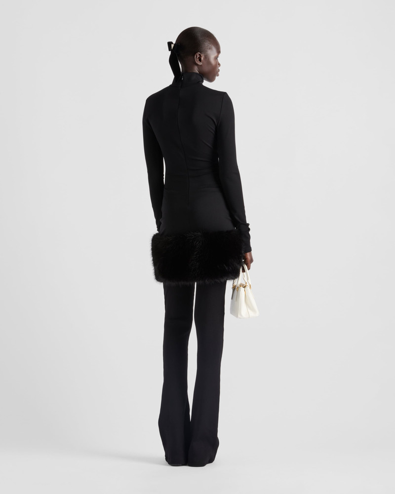 Prada Stretch jersey dress - 33601_16A0_F0002_S_OOO | REVERSIBLE