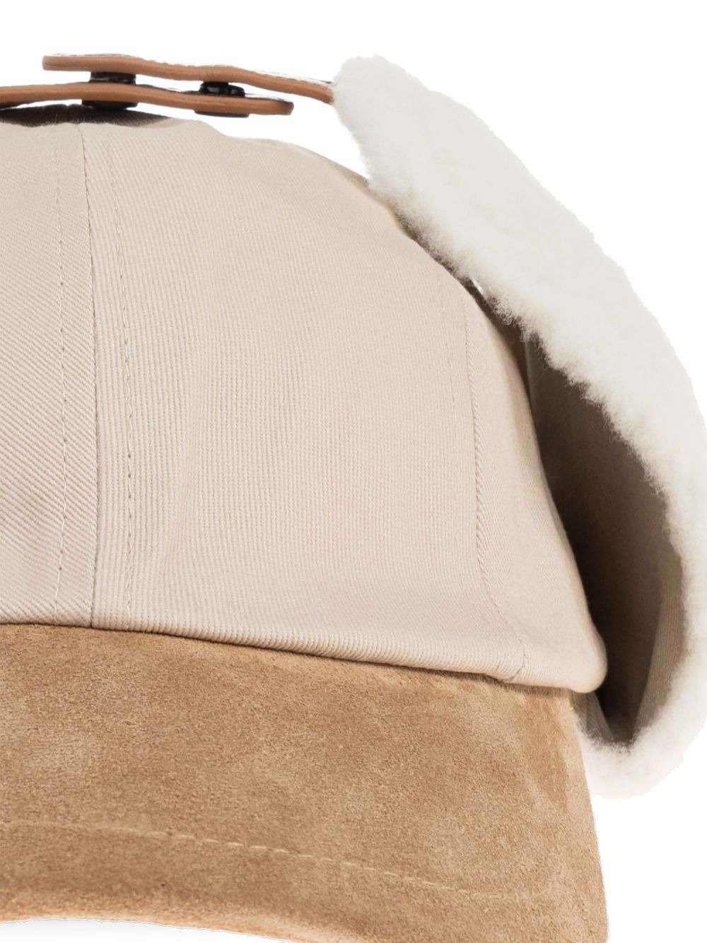 fleece-trimmed baseball cap - 3